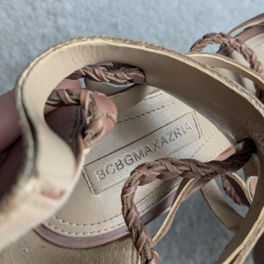 BCBGMAXAZRIA Women's DORIE Dress Sandal size 10 US Tan color - Picture 13 of 15